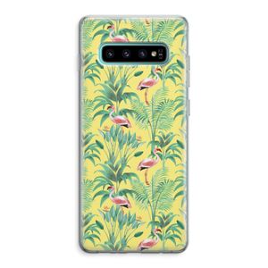 Flamingo party: Samsung Galaxy S10 Plus Transparant Hoesje