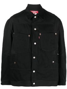 Junya Watanabe MAN surchemise en coton à boutonnière - Noir