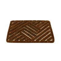 Schoenen borstelmat - bruin - 40 x 60 cm - deurmat/schoenenveger