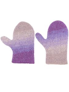 ERL gants en maille à effet dégradé - Violet