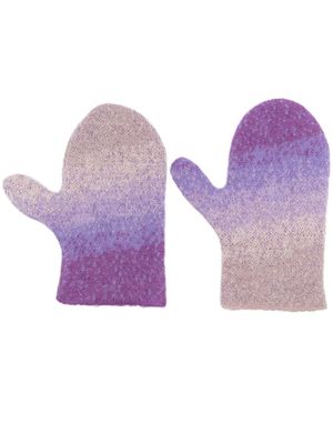 ERL gants en maille à effet dégradé - Violet