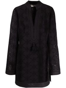 Tory Burch tunique Tory en broderie anglaise - Noir