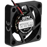 SEPA MFB30E12 Axiaalventilator 12 V/DC 4.0 m³/h (l x b x h) 30 x 30 x 6.5 mm