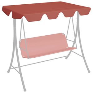 VidaXL Vervangingsluifel schommelbank 188/168x145/110 cm terracotta