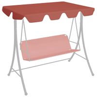 VidaXL Vervangingsluifel schommelbank 188/168x145/110 cm terracotta