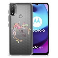 Motorola Moto E20 | E40 Telefoonhoesje met Naam Boho Text