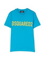 DSQUARED2 KIDS t-shirt en coton à logo imprimé - Bleu