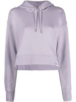 Calvin Klein Jeans hoodie crop à patch logo - Violet