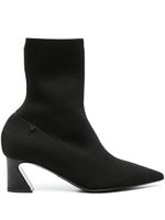 Patrizia Pepe bottines en cuir 60 mm - Noir - thumbnail