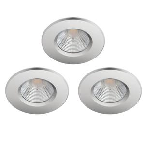 Philips set van 3 inbouwspots Dive 3x6w - 2700K - 8,5cm chroom 78967100