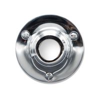 De Oude Deurklink Rozet - Rond glanzend nikkel