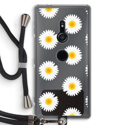 Margrietjes: Sony Xperia XZ2 Transparant Hoesje met koord