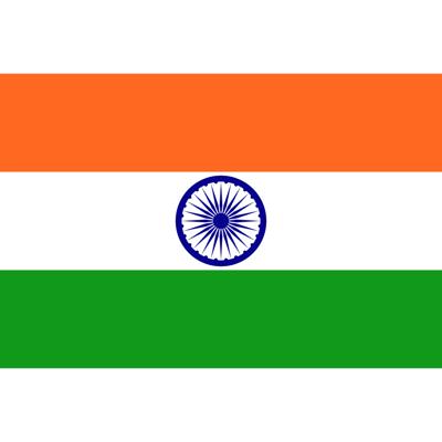 Vlag van India stickers - 20x - 7 x 10 cm - Landen - Indiaanse vlaggetjes