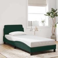 Bedframe "Dover" 80x200 cm fluweel donkergroen