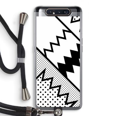 Pop Art #5: Samsung Galaxy A80 Transparant Hoesje met koord