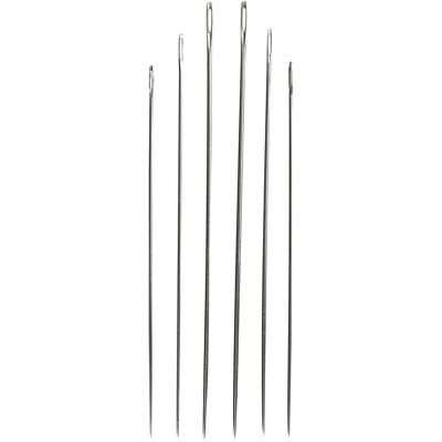 Creativ Company Stopnaalden, afm 1-5, zilver, 6 stuk/ 1 doos