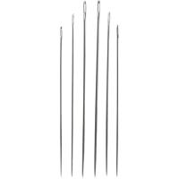 Creativ Company Stopnaalden, afm 1-5, zilver, 6 stuk/ 1 doos