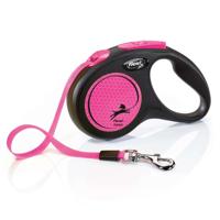 Flexi New Neon S 5 m Geel Hond Intrekbare riem
