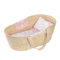 Luxe rieten poppendraagmand - 50 cm
