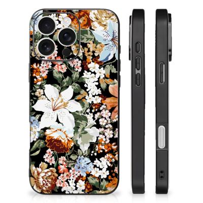 Bloemen Hoesje voor iPhone 16 Pro Dark Flowers Bloemen Hoesje voor iPhone 16 Pro Dark Flowers