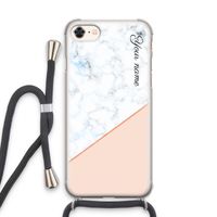 Marmer in stijl: iPhone 7 Transparant Hoesje met koord
