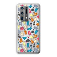 Kleurrijke katten: Huawei P40 Pro Plus Transparant Hoesje