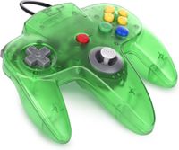 Nintendo 64 Controller Groen Transparant (TTX Tech) - thumbnail
