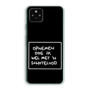 Schotelvod: Google Pixel 5a 5G Transparant Hoesje