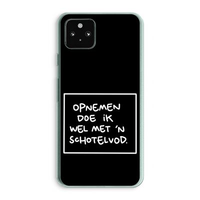 Schotelvod: Google Pixel 5a 5G Transparant Hoesje