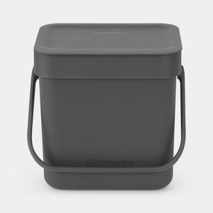 Brabantia Sort & Go afvalbakje 3 liter - Dark Grey