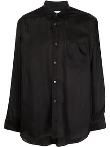 Comme Des Garçons Shirt chemise cintrée à boutonnière - Noir