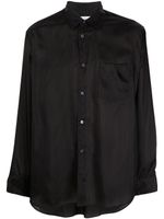 Comme Des Garçons Shirt chemise cintrée à boutonnière - Noir - thumbnail