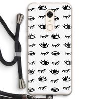 Eye pattern #2: Xiaomi Redmi 5 Transparant Hoesje met koord