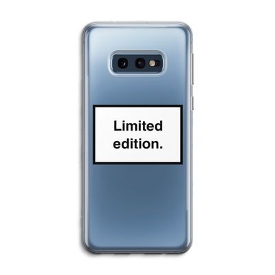 Limited edition: Samsung Galaxy S10e Transparant Hoesje
