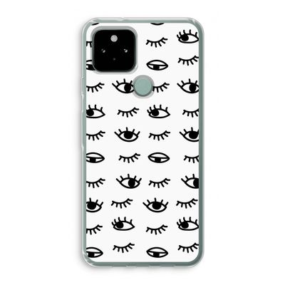 Eye pattern #2: Google Pixel 5 Transparant Hoesje