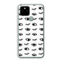 Eye pattern #2: Google Pixel 5 Transparant Hoesje