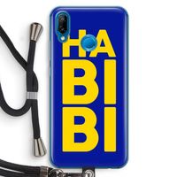 Habibi Blue: Huawei P20 Lite Transparant Hoesje met koord