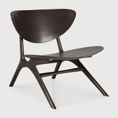 Ethnicraft Fauteuil 'Eye' Gevernist Mahoniehout, kleur Donkerbruin