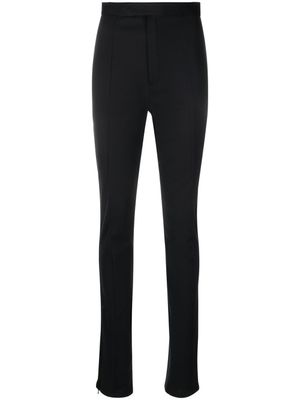 ANOUKI pantalon fendu à taille haute - Noir