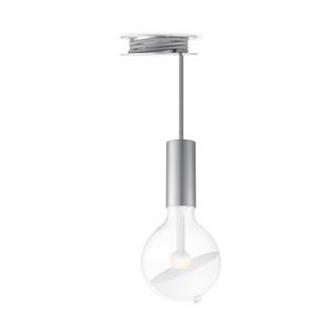 Move Me hanglamp Pulley - grijs / Sphere 5,5W - wit