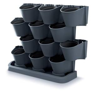 Prosperplast Verticale tuin - modulair - antraciet - 67 cm