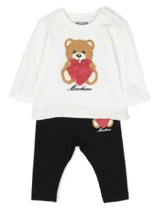 Moschino Kids survêtement à imprimé Teddy Bear - Noir