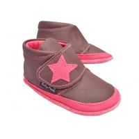 Baby Paws babyslofjes Jak Rap Star bruin fuchsia Maat