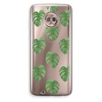 Monstera leaves: Motorola Moto G6 Transparant Hoesje