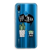 Hey you cactus: Huawei P20 Lite Transparant Hoesje