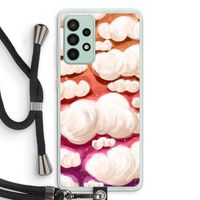 Katoen Wolken: Samsung Galaxy A52s 5G Transparant Hoesje met koord