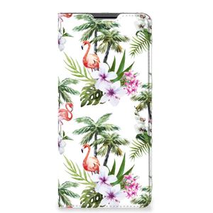 Motorola Edge 30 Pro Hoesje maken Flamingo Palms