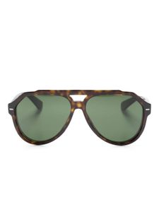 Dolce & Gabbana Eyewear lunettes de soleil Lusso Sartoriale - Marron