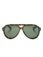 Dolce & Gabbana Eyewear lunettes de soleil Lusso Sartoriale - Marron