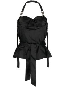 Rokh haut bustier à dos nu - Noir